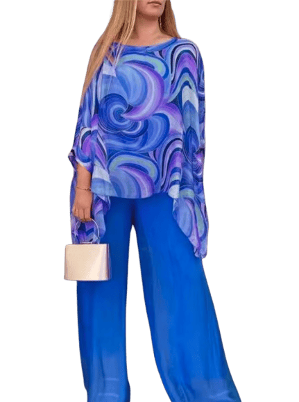 Conjunto Calça e Blusa Lauren Manga Rosa