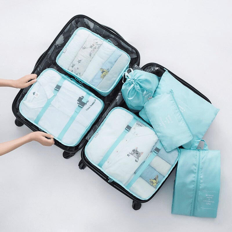 Kit de Bolsas Organizadoras Para Mala de Viagem STORAGE BAG 7 Peças